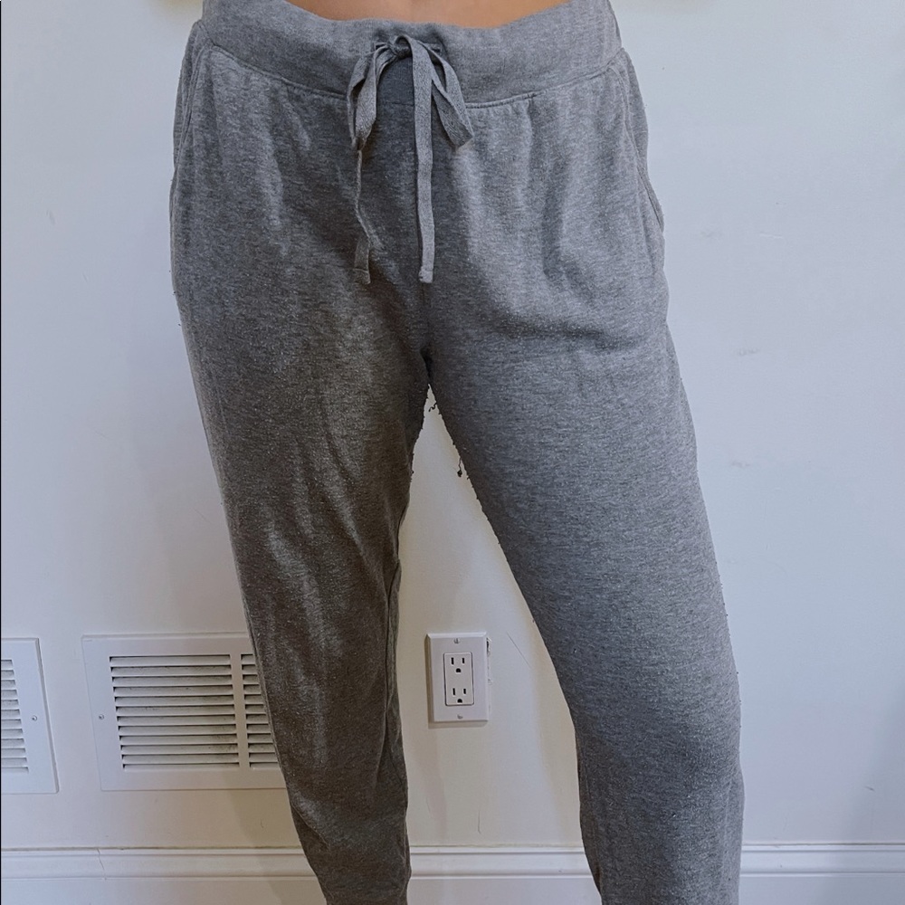 Grey sweatpants
